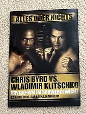 Programmheft Wladimir Klitschko vs. Chris Byrd Boxen Boxing (2006)
