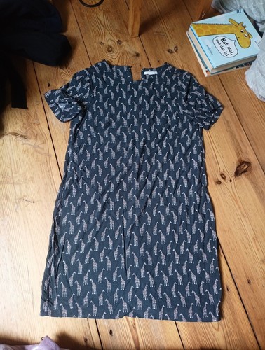 Kleid mit giraffen grau - mit, h&m