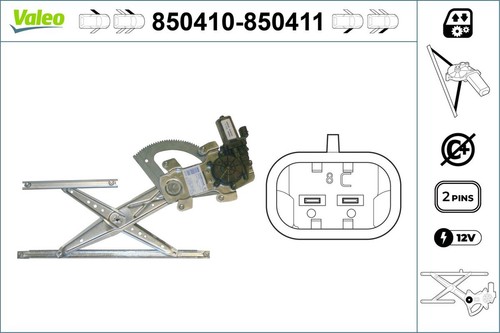 Fensterheber valeo 850410 - 850410, für