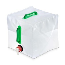 Faltbarer Wasserbehälter PVC 20L + Hahn Reise Tank Speicher Camping Faltkanister