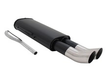 NOVUS Sportauspuff Endschalldämpfer 2x76mm D-T-M passend für VW Passat 35i