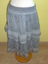 Tellerrock grau Vintagelook mit Spitze Rock Gr L wie neu