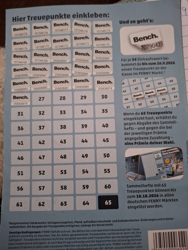 Treuepunkte bonuspunkte - 26,