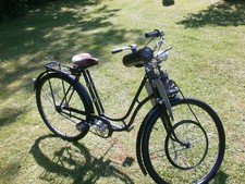 Rex Hilfsmotor mit Kupplung FM 34,Fahrradhilfsmotor auf Bismarck Fahrrad Bj1939