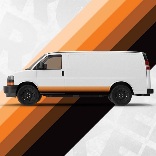 Retro orange braun