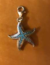 Wunderschöner Thomas Sabo Charm Seestern maritim Meer silber türkis