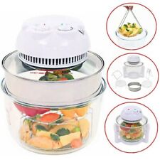 Halogenofen Heissluftofen mit Erweiterungsring 800W 10L Halogenoven Mahlzeit