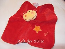 TIAMO COLLECTION Schmusetuch Kuscheltuch Nilpferd rot