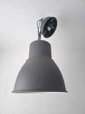 IKEA HEKTAR Lampe Deckenleuchte ø 38 cm, Hängelampe Metall grau