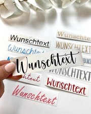  Wunschtext Aufkleber Name Werbung Auto Beschriftung 90 Farben 20cm