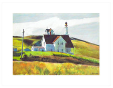 Hill and Houses  (1927) - Edward Hopper 28x36 Kunstdruck Poster Plakat Bild