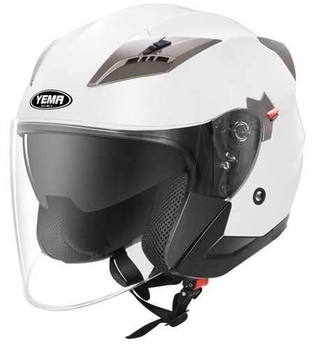 Yema 627 jet helm - ym-627, weiß