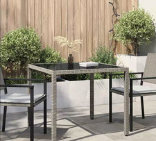 Gartentisch aus poly rattan - aus,