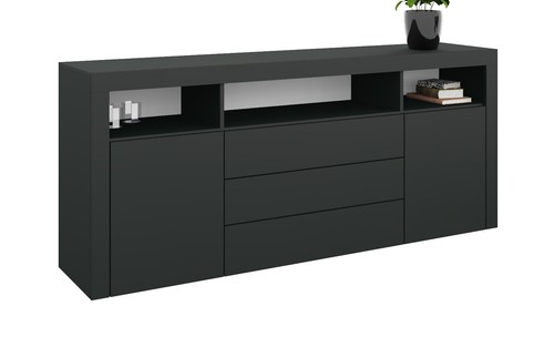 Sideboard 166cm kommode weiß - sideboard,