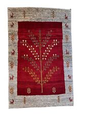 NEU Perserteppich Gabbeh Perser Teppich Handgeknüpft  120x80 Wolle Bio