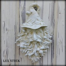 Greenman Steinfigur  Steinrelief  Wandrelief Relief Steinguss Frostfest Massiv