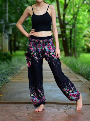 Hose bunt haremshose pumphose - haremshose,