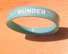 Hellblaues Gummiarmband Laufwunder 2014