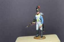 Vollplastische Zinnfigur: bayrischer o. österreicher Infanterist 1810-15 