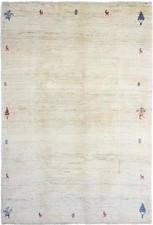 Original Perserteppich Gabbeh Ghashghai Orientteppich 254 cm x 175 cm Alt Natur