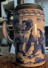 Bierkrug mit Zinndeckel