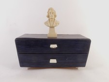 Original 50er Jahre Schmuckschatulle Schmuckkasten Blau