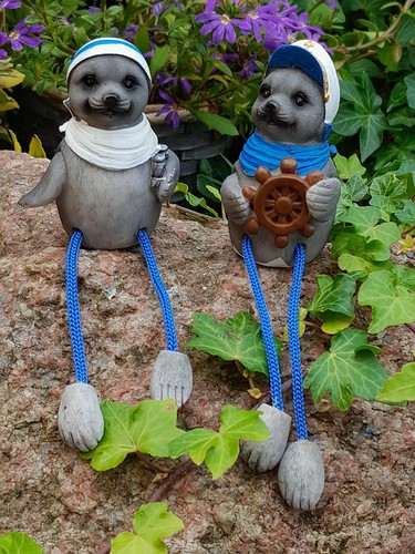 13cm seehunde kantenhocker - seehunde,