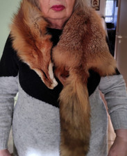 Fuchs Pelz stola mit Kopf
