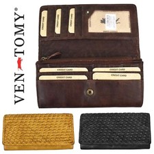 Portemonnaie Damen Geldbörse Portmonee Börse Geldbeute Echt Leder Ven Tomy Neu