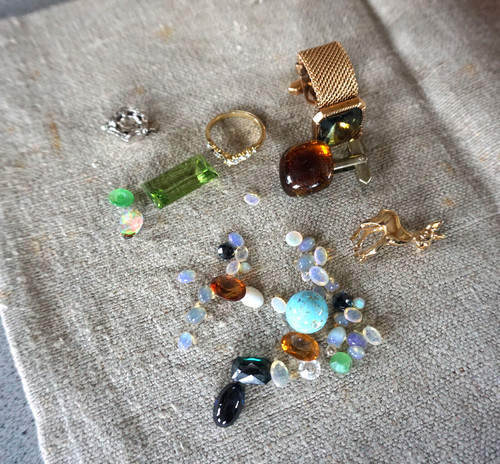 Sammlung edelsteine schmuck - sammlung,