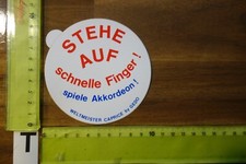 Alter Aufkleber Musikinstrument Akkordeon CAPRICE by GEDO