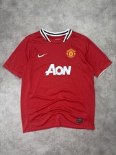 Manchester United x Nike Vintage Wayne Rooney Trikot Größe S Rot Nummer 10