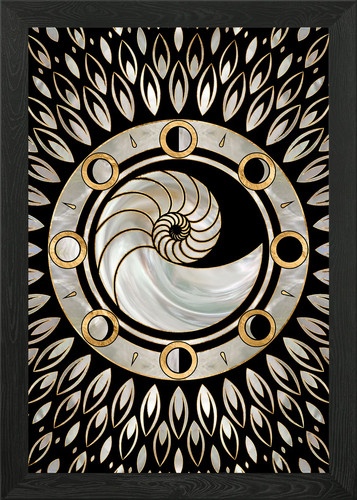 Nautilus muschel gerahmtes - nautilus,