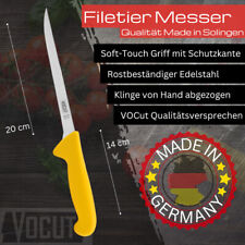 Lachsmesser Solingen Messer 20cm Edelstahl Klinge Griff mit Schutzkante