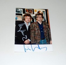 WOLFGANG NIEDECKEN & WIM WENDERS, original signed PHOTO in 10x15 cm 