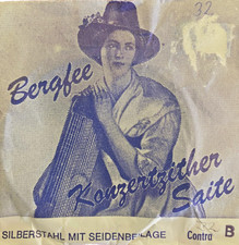 Bergfee Konzertzither-Saite Münchner Stimmung Stahl/Rot 1220 Nr. 32 Kontra B