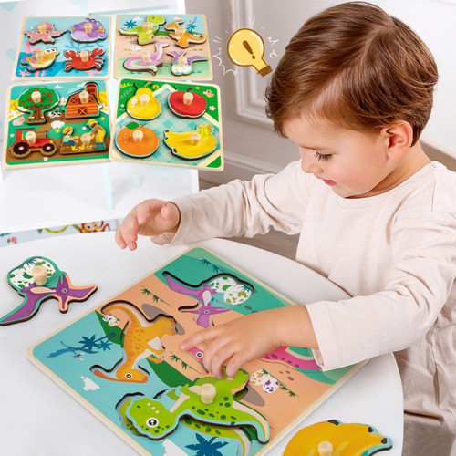 Kinder holz steckpuzzle meer - kinder,