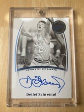 2007-08 Press Pass Legends Signatures Detlef Schrempf Auto Washington Huskies