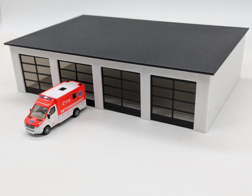 Fahrzeughalle 87 4 - 1:87,