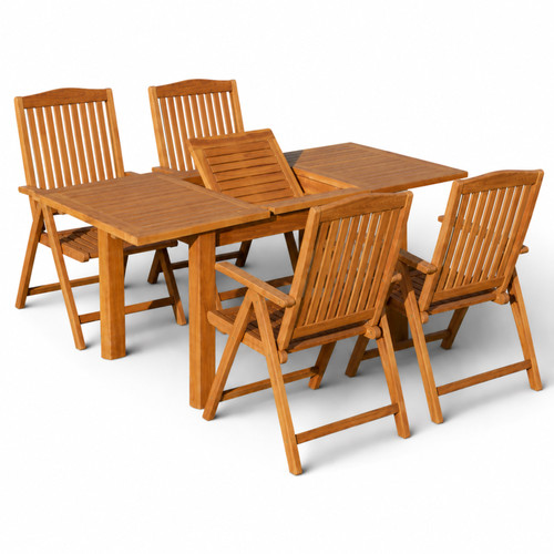 Teak gartenmöbel set - teak,