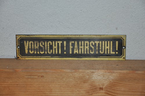 Altes blechschild messing - altes, blechschild/messing