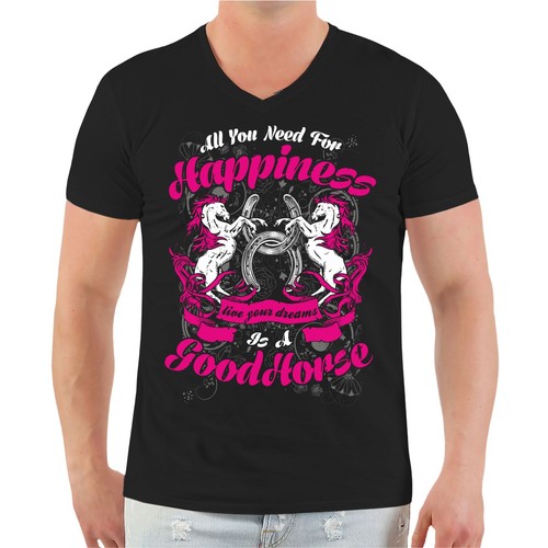 Shirt pferde motiv good - pferde,