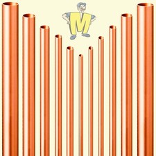 Kupferrohr Stangen Länge 0,25 - 2 Meter Durchmesser 10 12 15 18 22 28 35 mm DVGW
