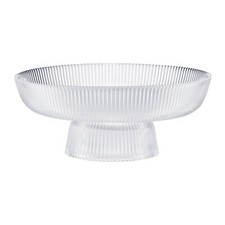 Kuchenplatte auf Fuß Tortenplatte Plateau Ständer Glasplateau 25 cm transparent 