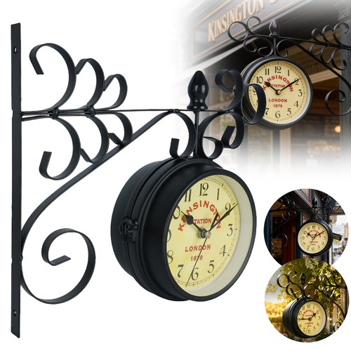 Wanduhr vintage doppelseitige - wanduhr,