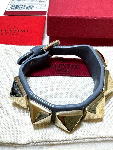 Valentino nieten lederarmband - valentino,