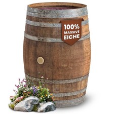 225 Liter Holzfass, Fass, Regentonne, Wasserfass, Weinfass, Regenfass aus Holz