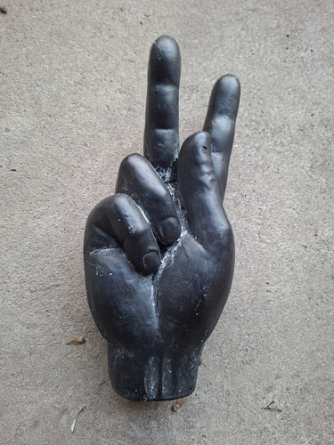 Rechte hand aus - aus, keramik