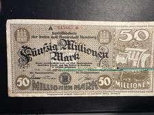 Notgeld Hamburg  50 Millionen