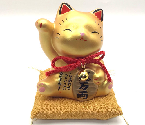 Japanische glückskatze maneki - japanische,